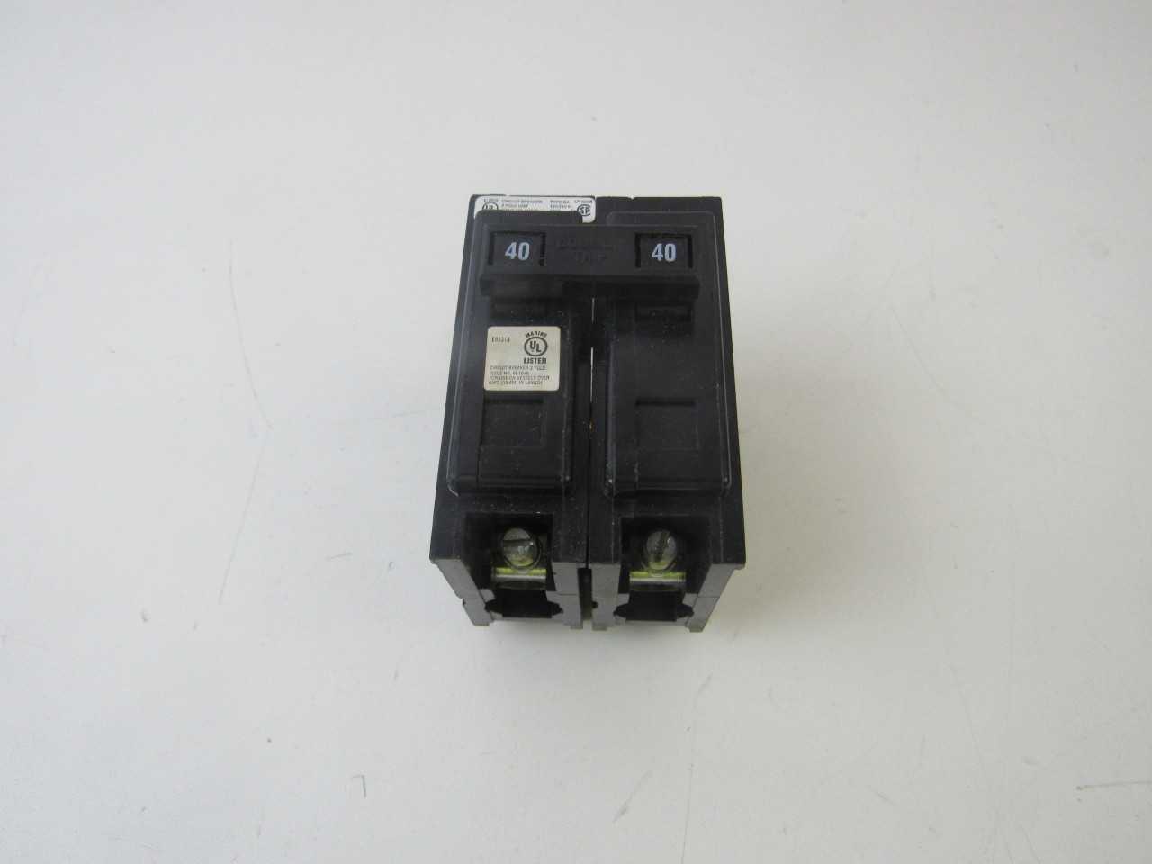 Quantity of 2x BAB2040H08 MCB/Residential Circuit Breakers - CIRCUIT BREAKERS