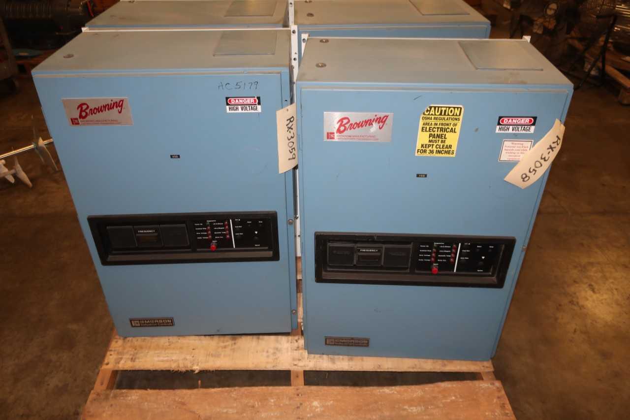 LOT OF 4 BROWNING EMERSON VARIABLE SPEED DRIVES LASER II - MISCELLANEOUS