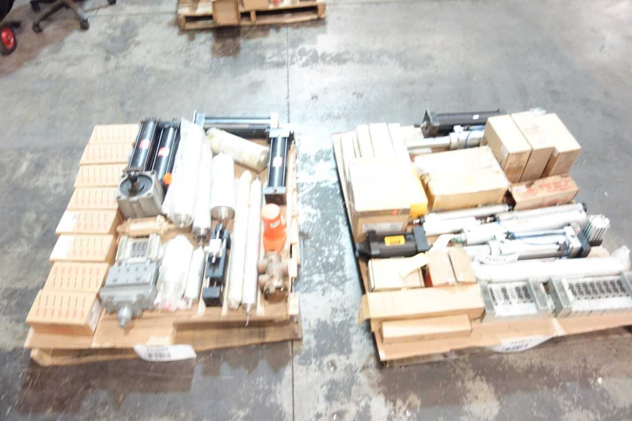 2 PALLETS OF ASSORTED PNEUMATIC CYLINDERS, PARTS, ACCESSORIES - PNEUMATIC CYLINDERS & ACTUATORS