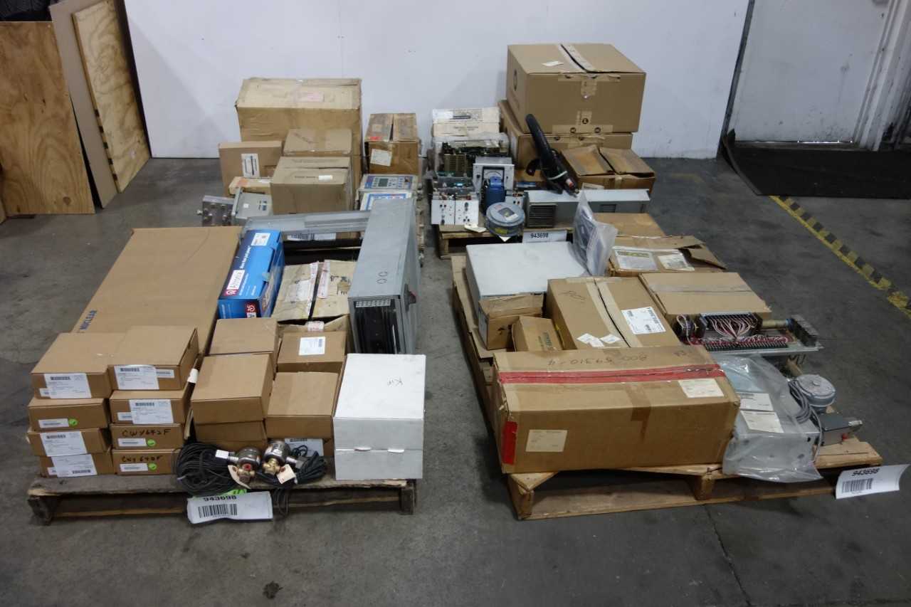 4 PALLETS OF ASSORTED ELECTRICAL - ELECTRICAL COMPONENTS