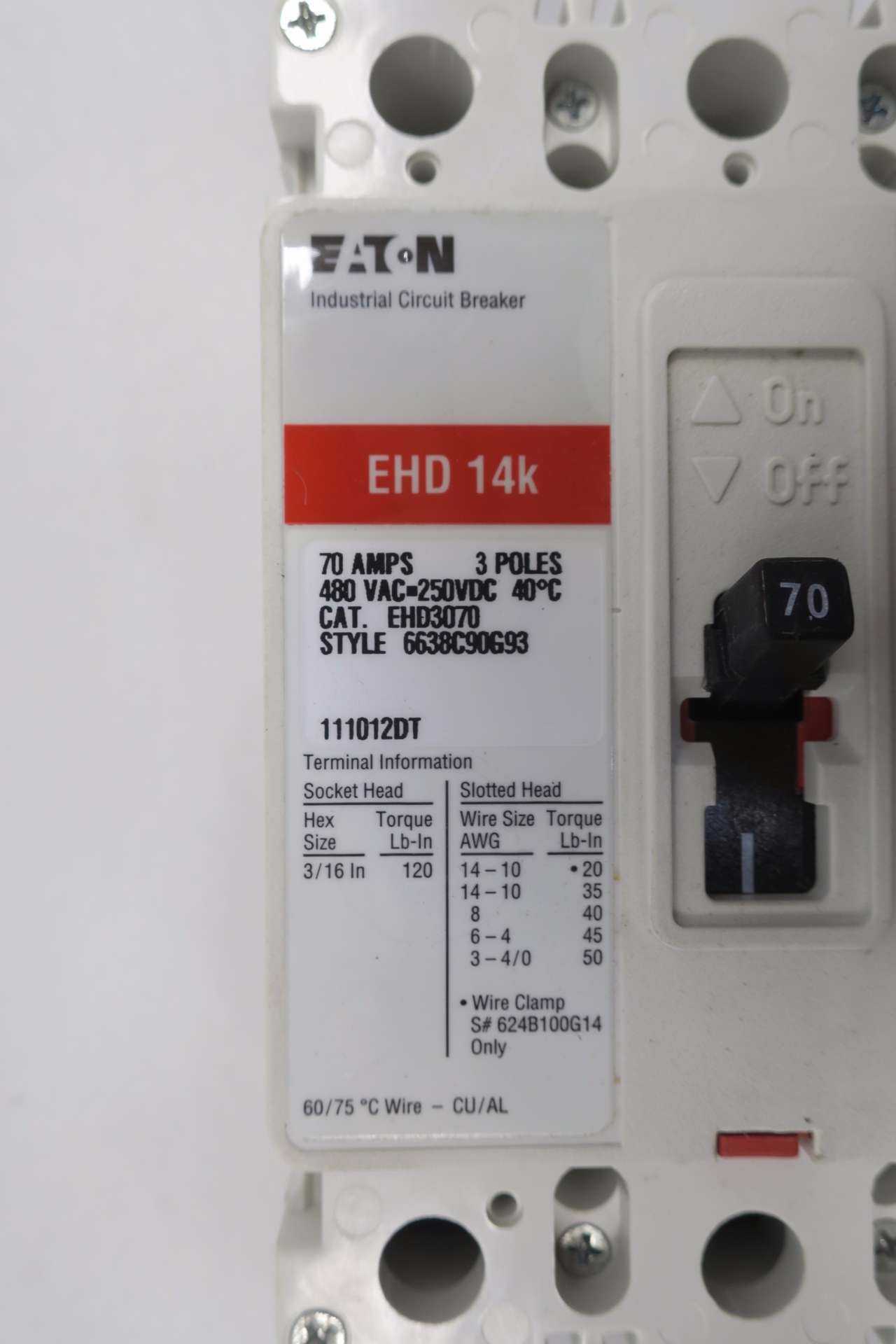 EATON EHD3070 70A CIRCUIT BREAKER - CIRCUIT BREAKERS