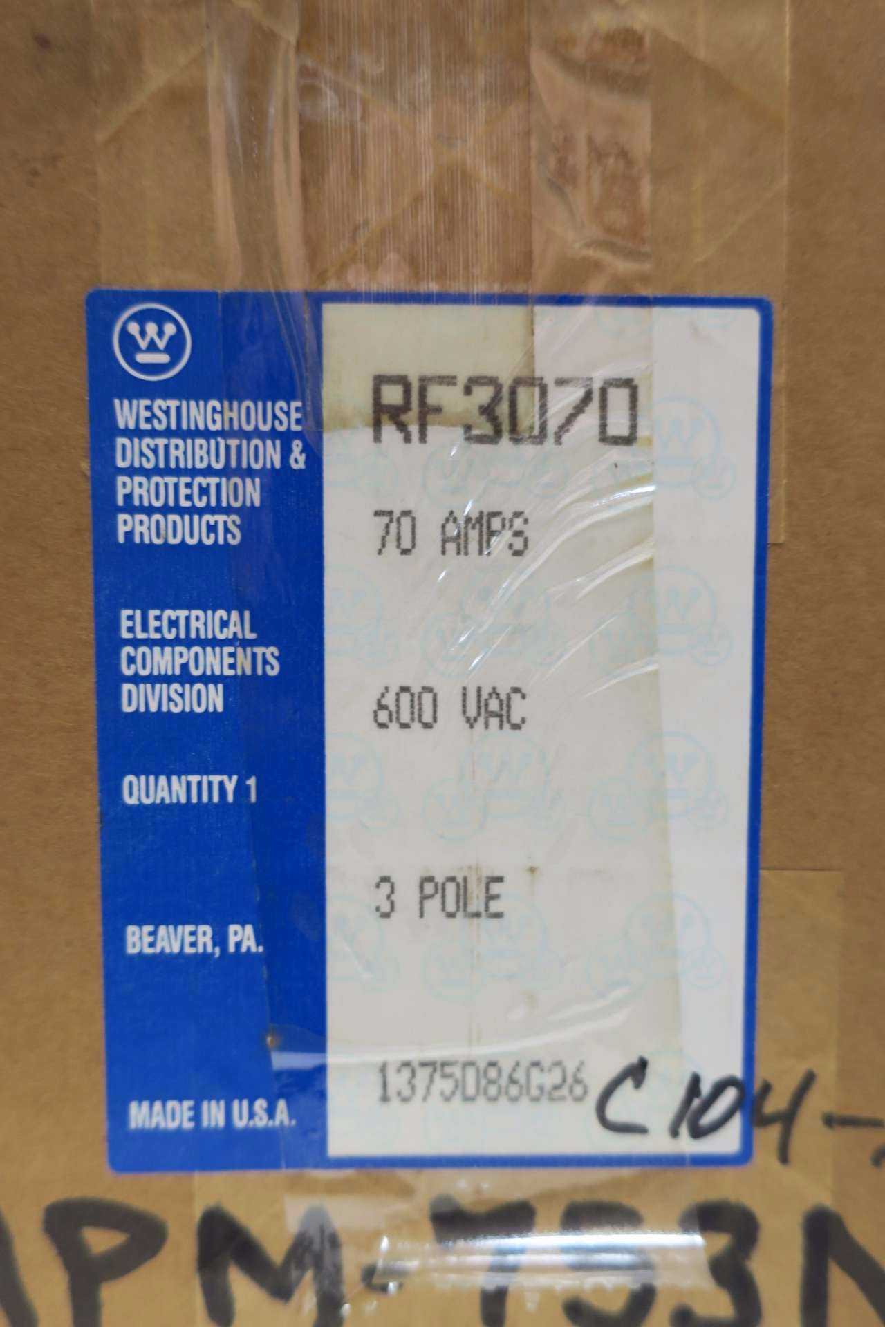 WESTINGHOUSE RF3070 70A CIRCUIT BREAKER - CIRCUIT BREAKERS