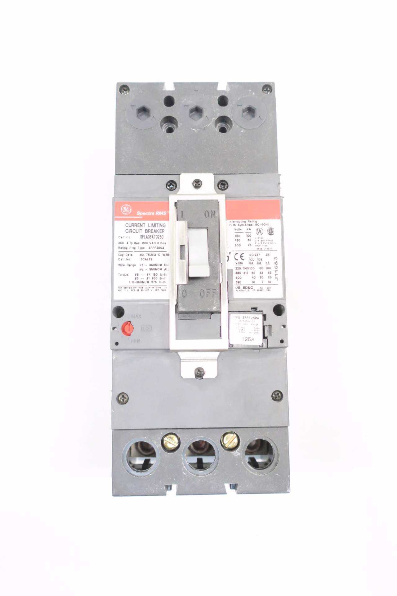 GE SFLA36AT0250 250A CIRCUIT BREAKER - CIRCUIT BREAKERS