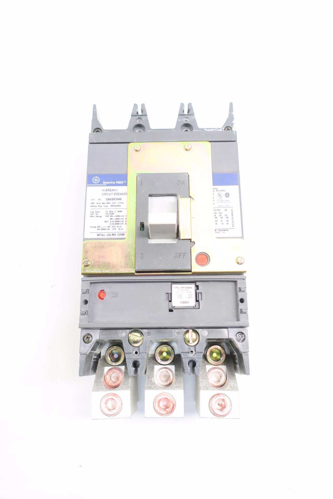 GE SGHA36AT0400 400A CIRCUIT BREAKER - CIRCUIT BREAKERS