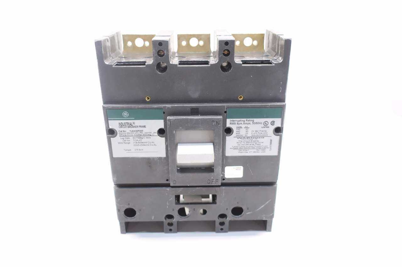 GE TJK436F000 3P 400A CIRCUIT BREAKER - CIRCUIT BREAKERS