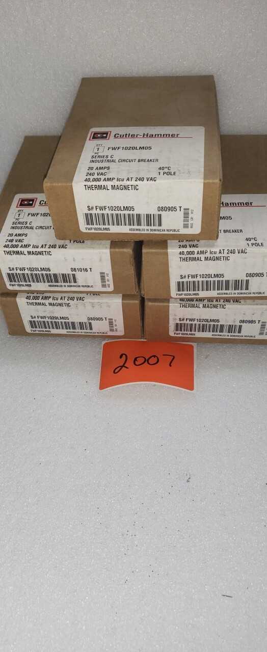 NEW SURPLUS BREAKERS - CIRCUIT BREAKERS