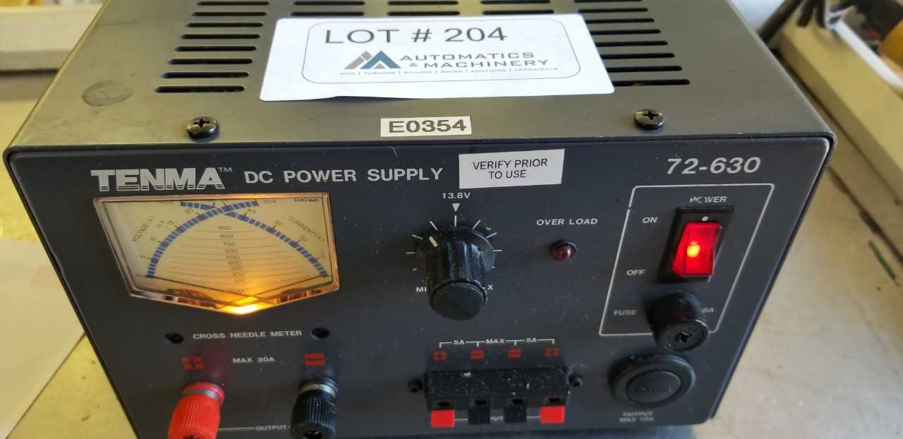 Tenma DC Power Supply - METAL INSPECTION EQUIPMENT Tenma DC Power Supply - METAL INSPECTION EQUIPMENT