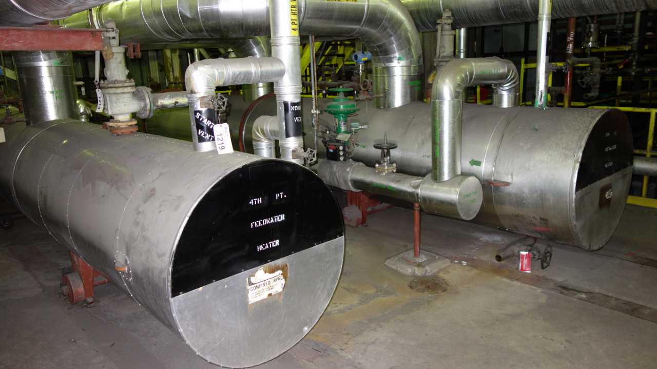 LOT OF 2 YUBA FEEDWATER HEAT EXCHANGERS