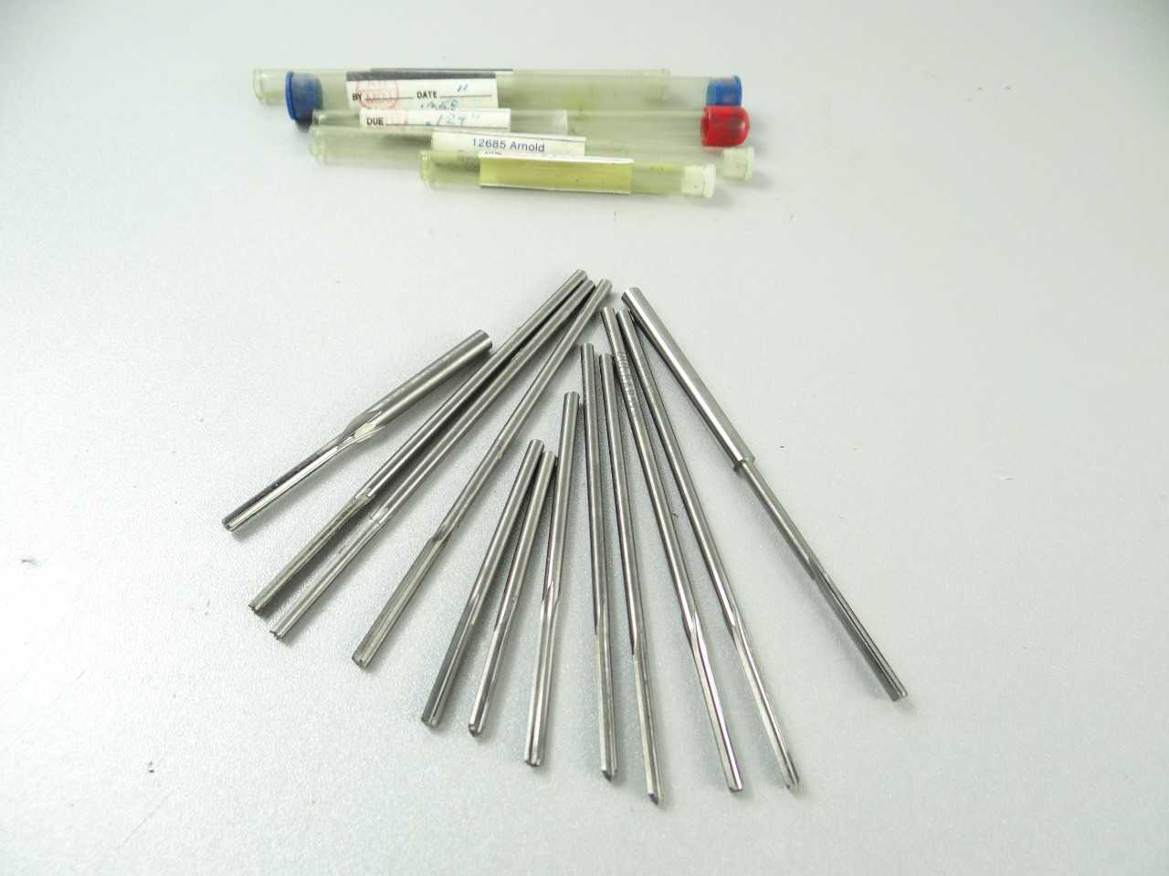 Lot of 12 Solid Carbide Machine Reamers - MACHINE TOOLING