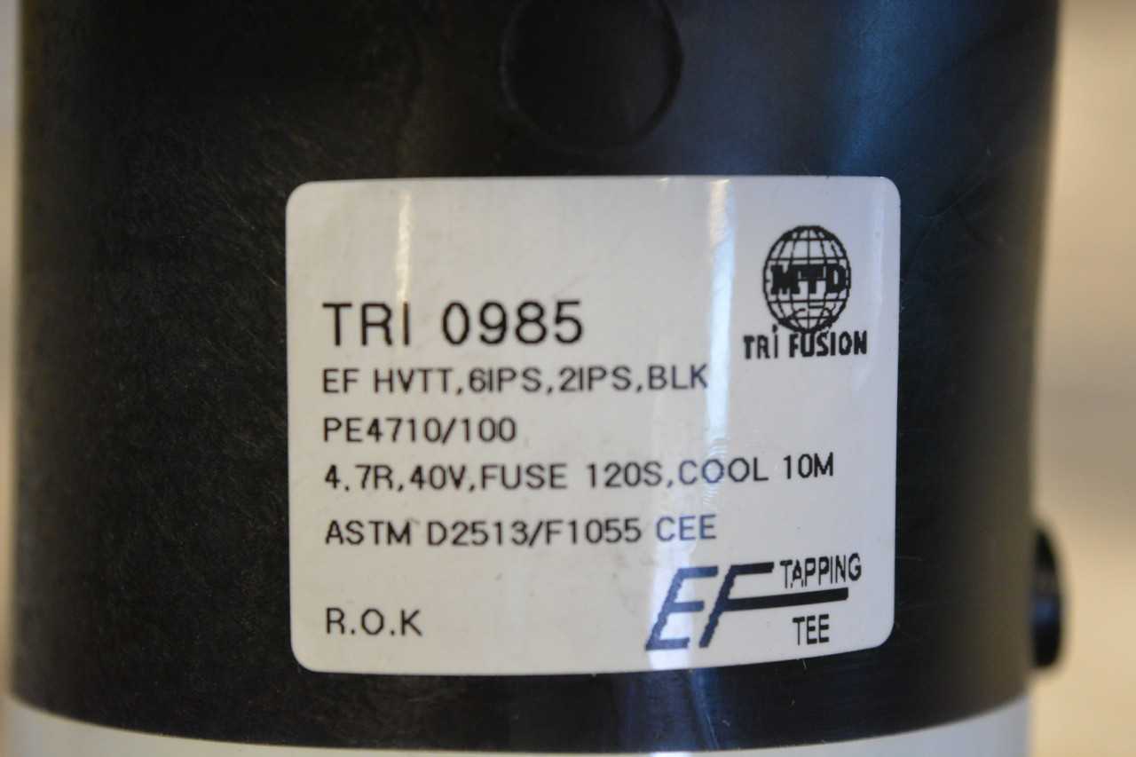 Lot of (8) MTD Tri 0985 Fusion Gas Tapping Tees - MISCELLANEOUS