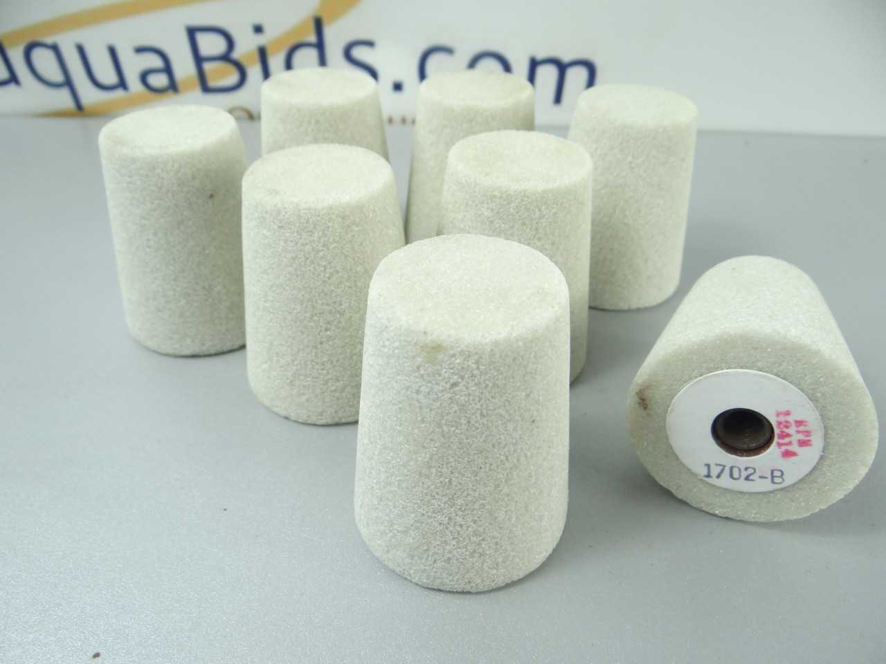 Lot of 8 NEW Type 17 Cone White Grinding Wheels WA36 OV - GRINDING WHEELS