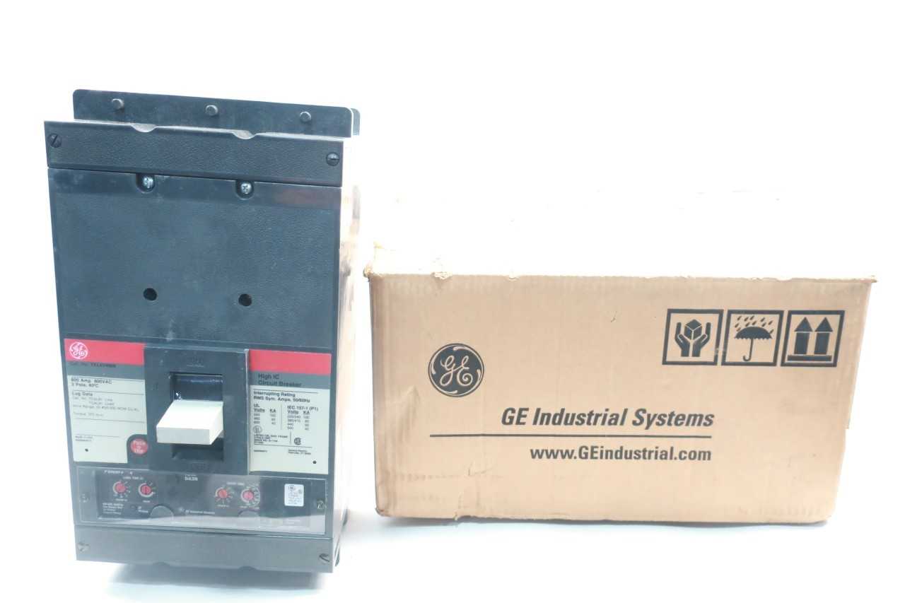 GENERAL ELECTRIC GE TKL4V4608 3P 800A AMP 600V-AC MOLDED CASE CIRCUIT BREAKER - CIRCUIT BREAKERS