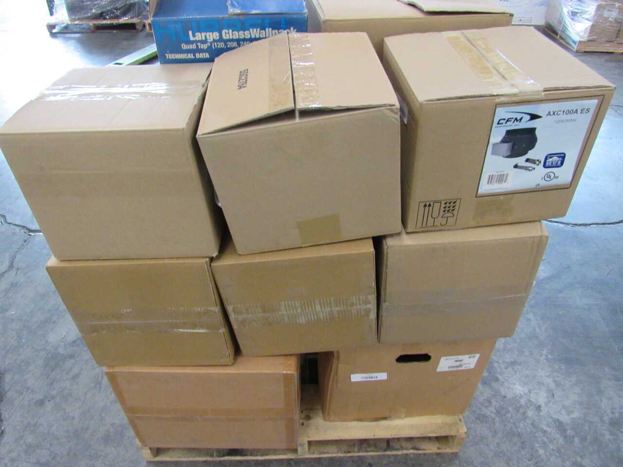 Pallet of 71x Assorted Lights, LEDs & Electrical Conduit/Fittings - LIGHTING