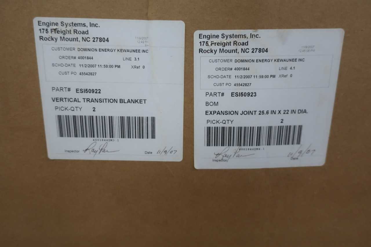 VERTICAL TRANSITION BLANKET KIT EMD 20 - MISCELLANEOUS