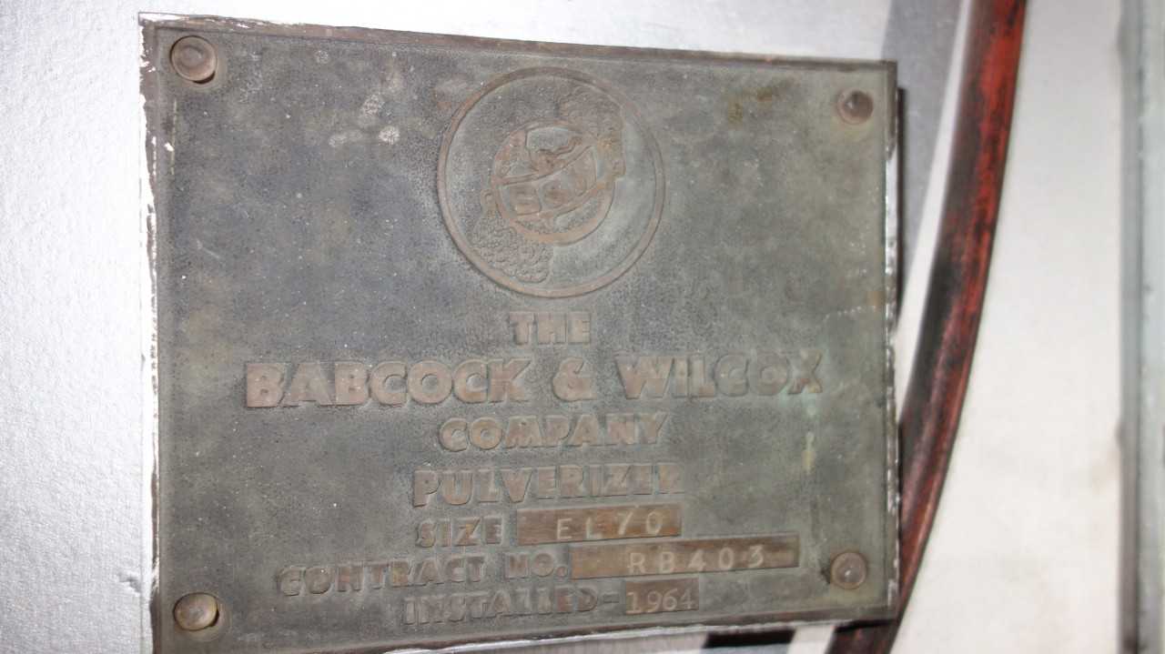 BABCOCK & WILCOX EL70 PULVERIZER - ELECTRIC POWER TOOLS