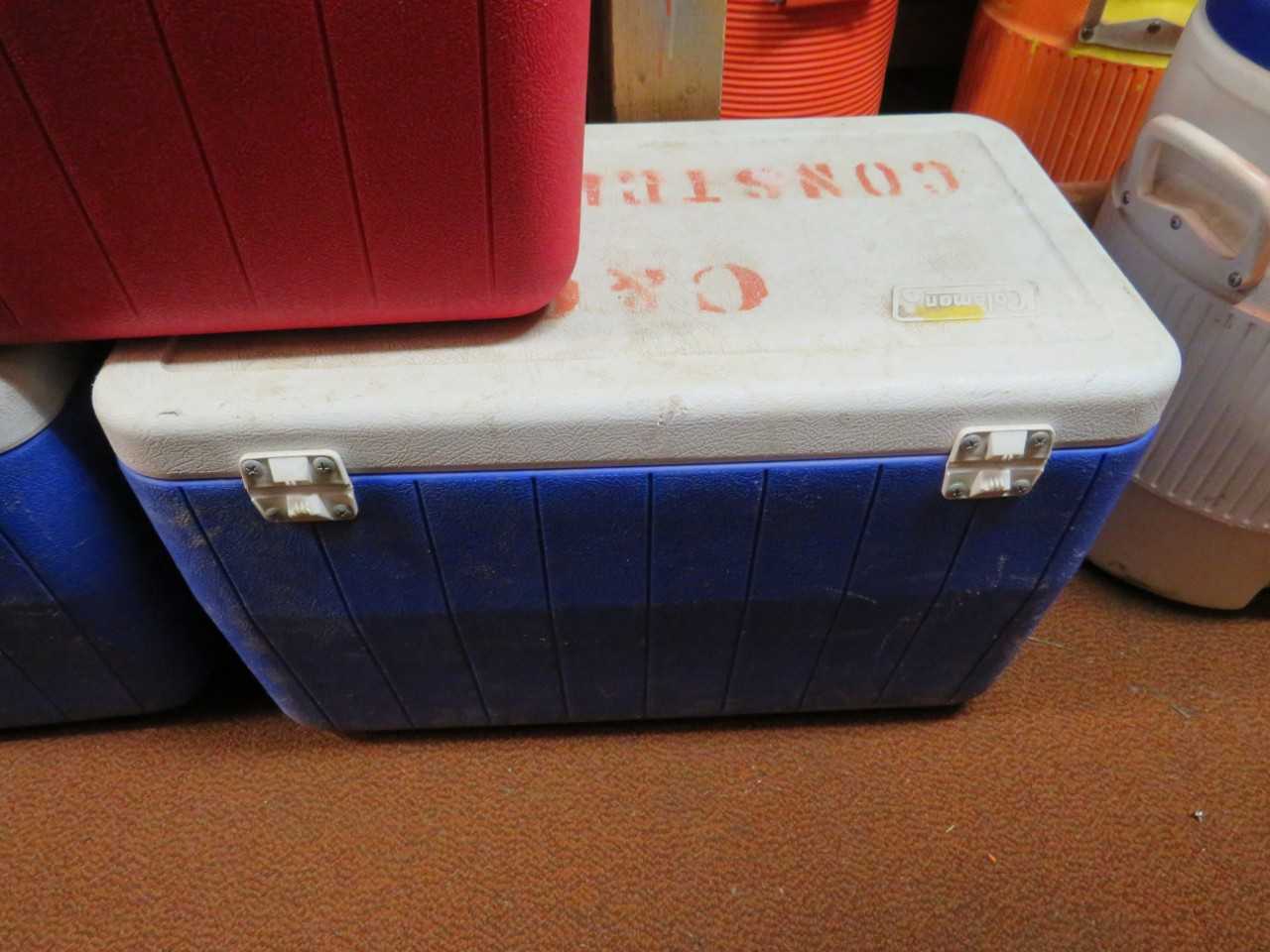 LOT OF 3 ASSORTED COLEMAN COOLERS - MISCELLANEOUS