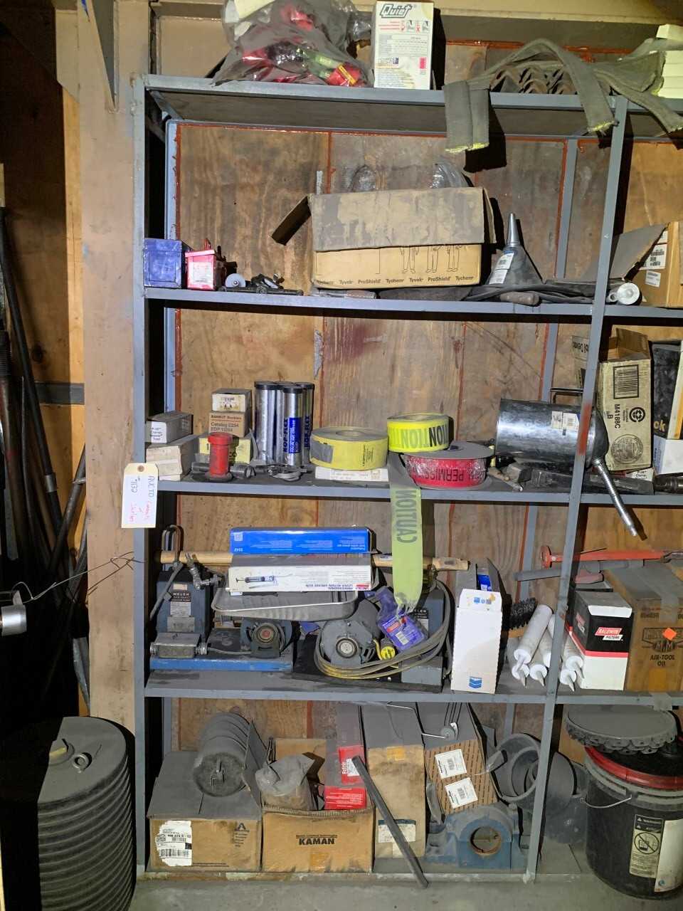 CONTENTS OF SHELVING - PALLET JACKS
