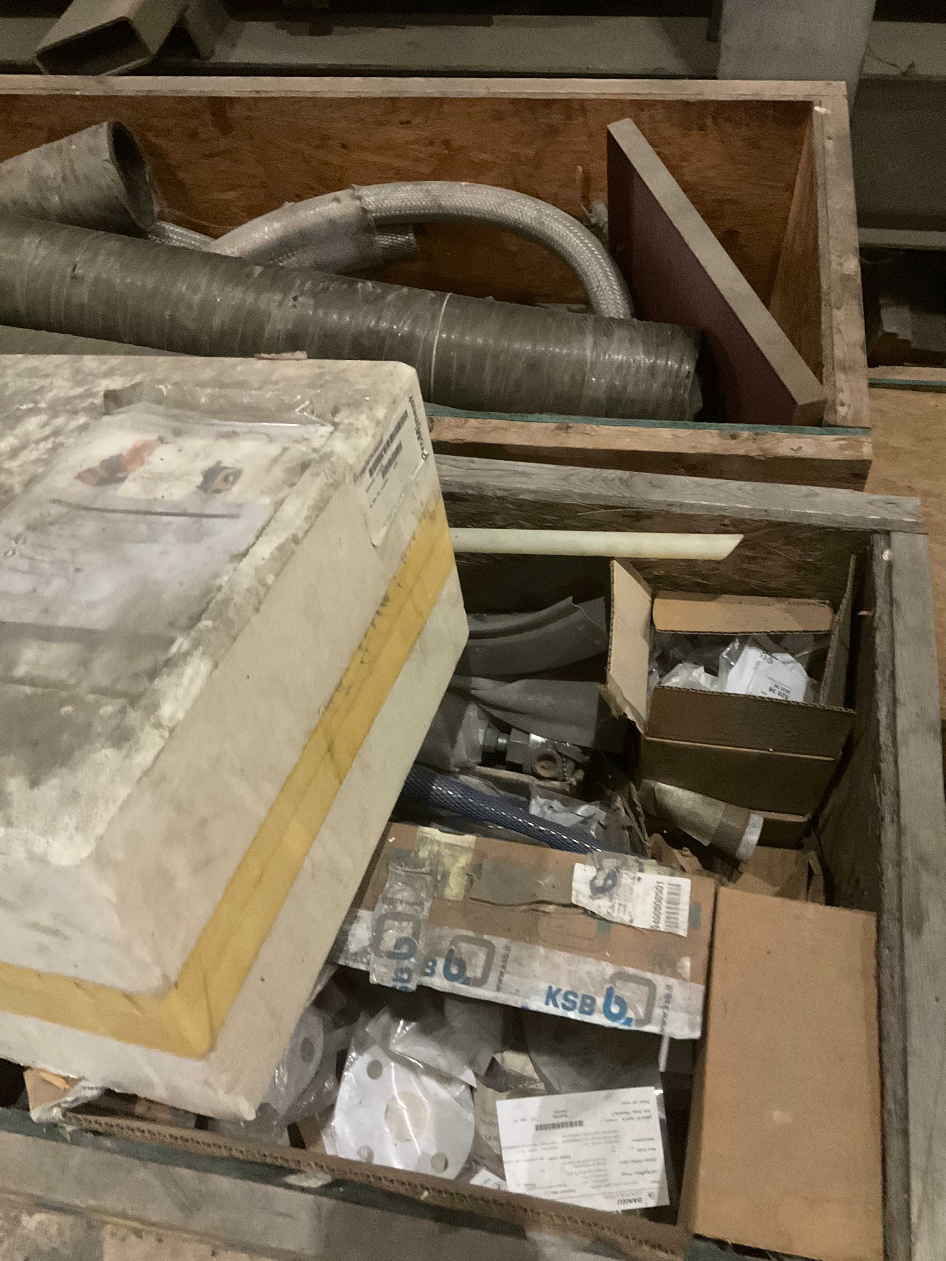 QTY 9 - CRATES OF WATER TREATMENT SPARES, INSTRUMENTATION, CONTROLS, TRANSMITTERS, AND FLOW TUBES - INDUSTRIAL PARTS