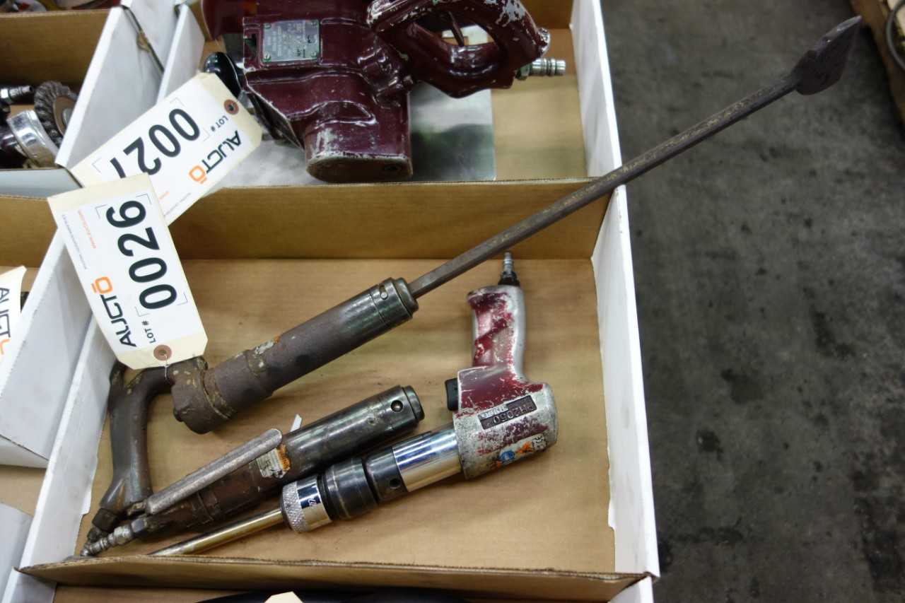 LOT OF 3 INGERSOLL RAND AIR HAMMER CHISELS - PNEUMATIC POWER TOOL