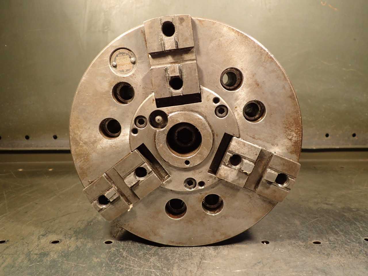 Logan 210mm (8") 3-Jaw CNC Power Lathe Chuck: A2-6 Short Taper Hub USA - HOLEMAKING TOOLS