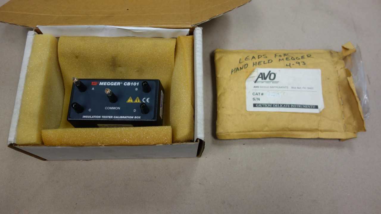 AVO MEGGER CB101 INSULATION TESTER CALIBRATION BOX - ELECTRICAL TESTING EQUIPMENT