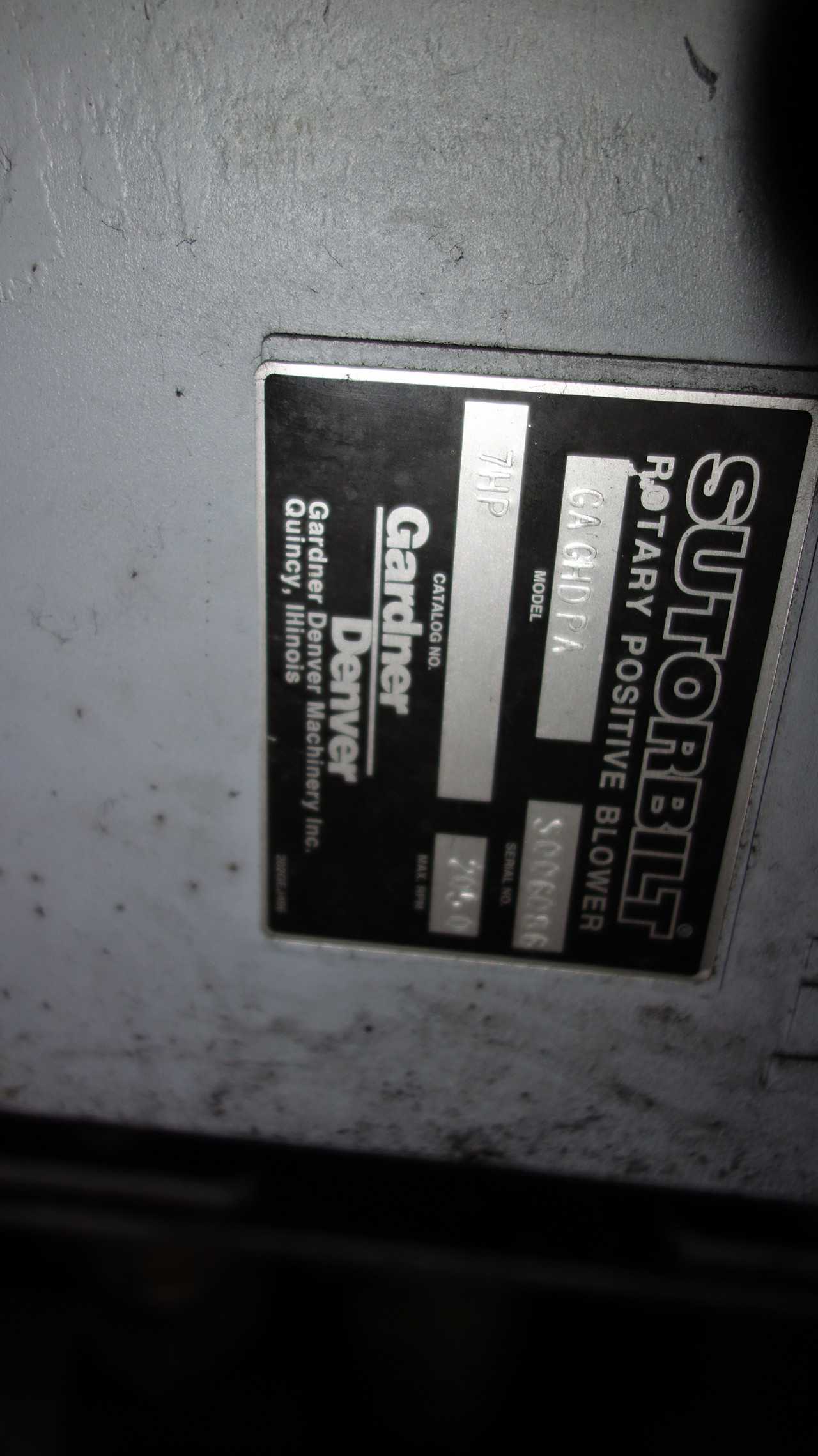GARDNER DENVER 7HP GAGHDPA BLOWER SKID 30HP 460V - ELECTRIC MOTORS