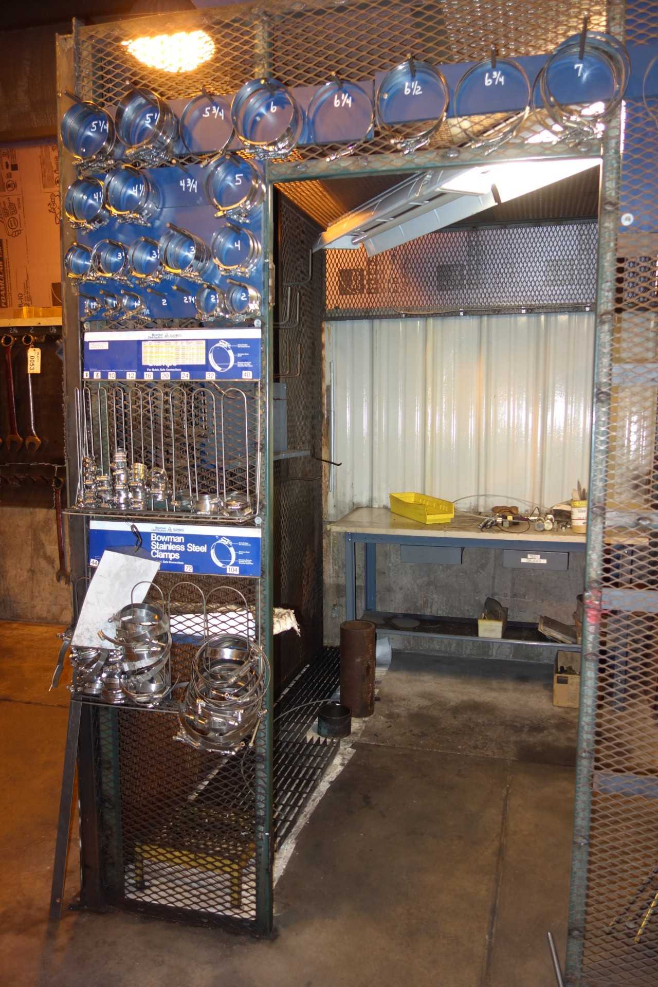 CONTENTS OF 3 WALL SECTIONS, AUTOMOTIVE PARTS - PALLET RACKING