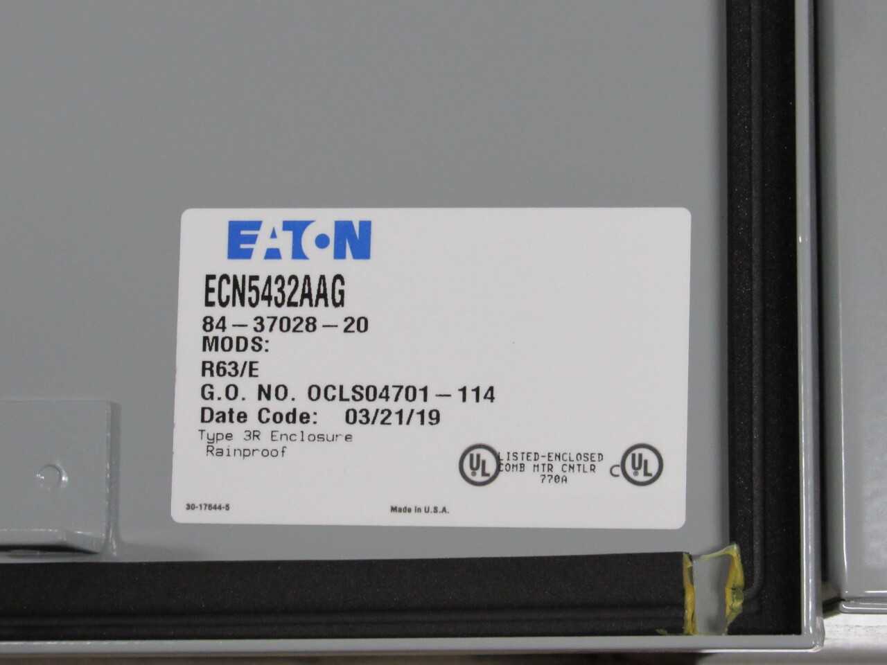 Eaton ECN Enclosure - ELECTRICAL COMPONENTS