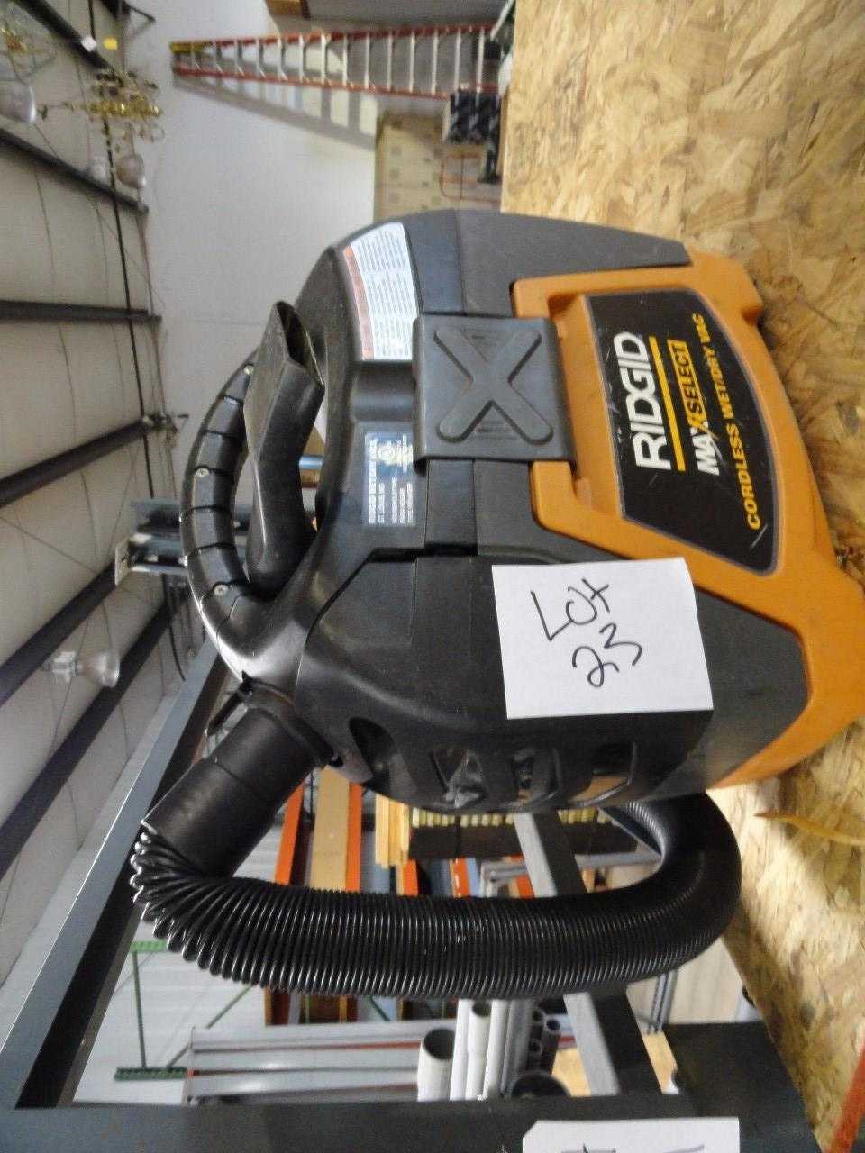 Ridgid Maxselect Cordless Wet/Dry Vac - ELECTRIC POWER TOOLS
