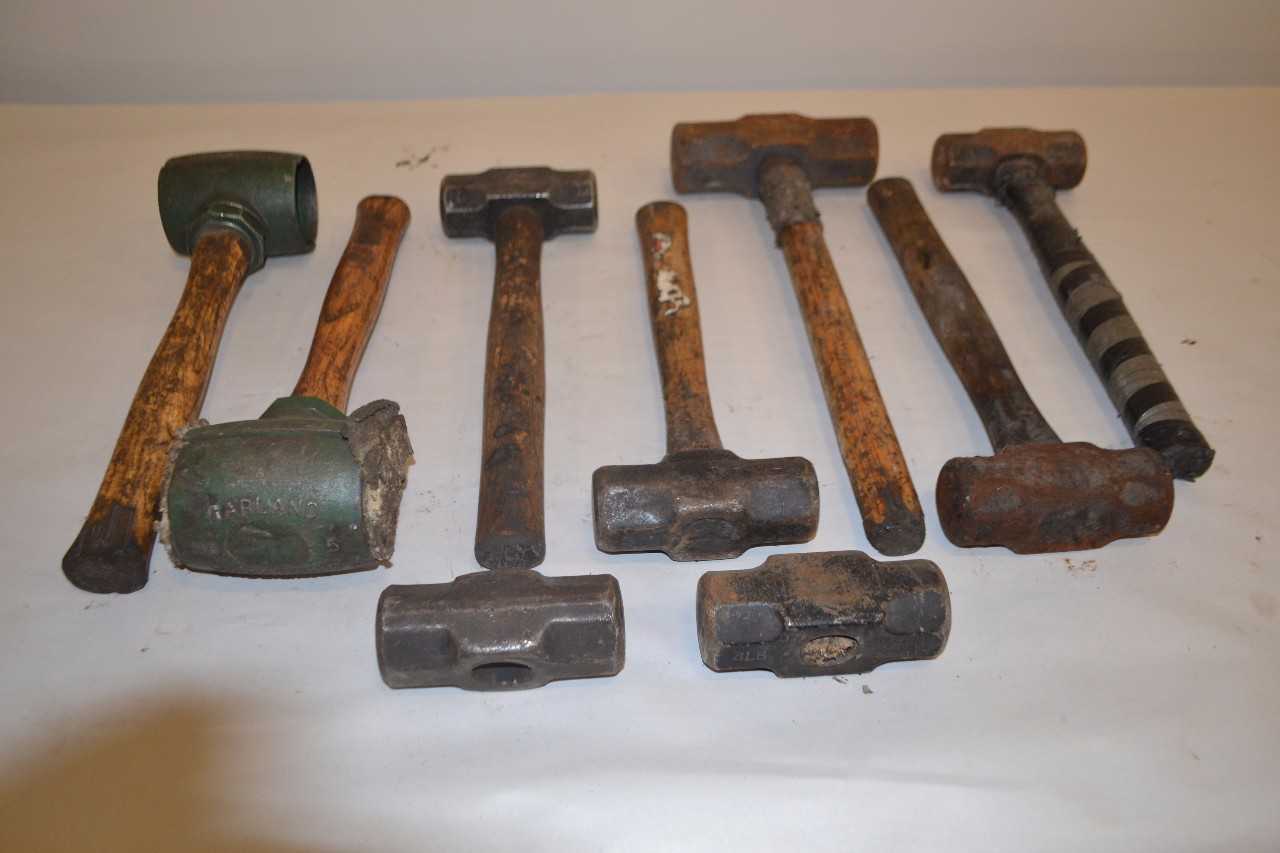 LOT OF 7 ASSORTED SLEDGEHAMMERS - MISCELLANEOUS