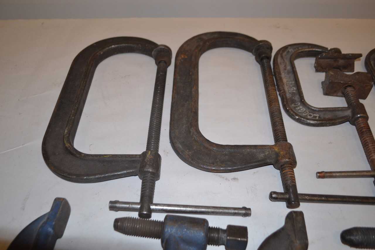LOT OF ASSORTED C-CLAMPS - MISCELLANEOUS