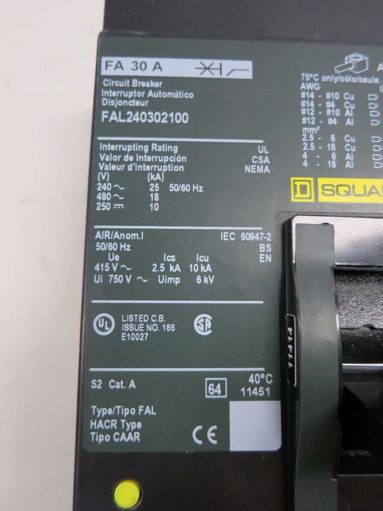 SQUARE D 30 AMP CIRCUIT BREAKER - MISCELLANEOUS