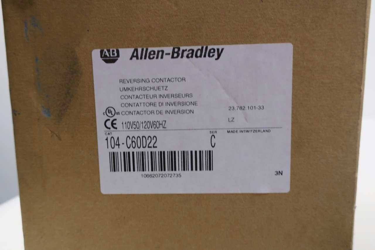ALLEN BRADLEY 60 AMP REVERSING AC CONTACTOR - MISCELLANEOUS ALLEN BRADLEY 60 AMP REVERSING AC CONTACTOR - MISCELLANEOUS