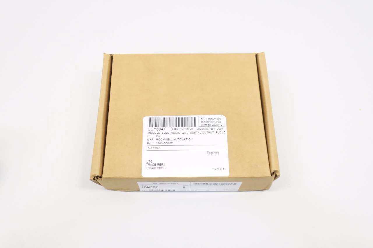 ALLEN BRADLEY 1756-OB16E OUTPUT MODULE - MISCELLANEOUS ALLEN BRADLEY 1756-OB16E OUTPUT MODULE - MISCELLANEOUS