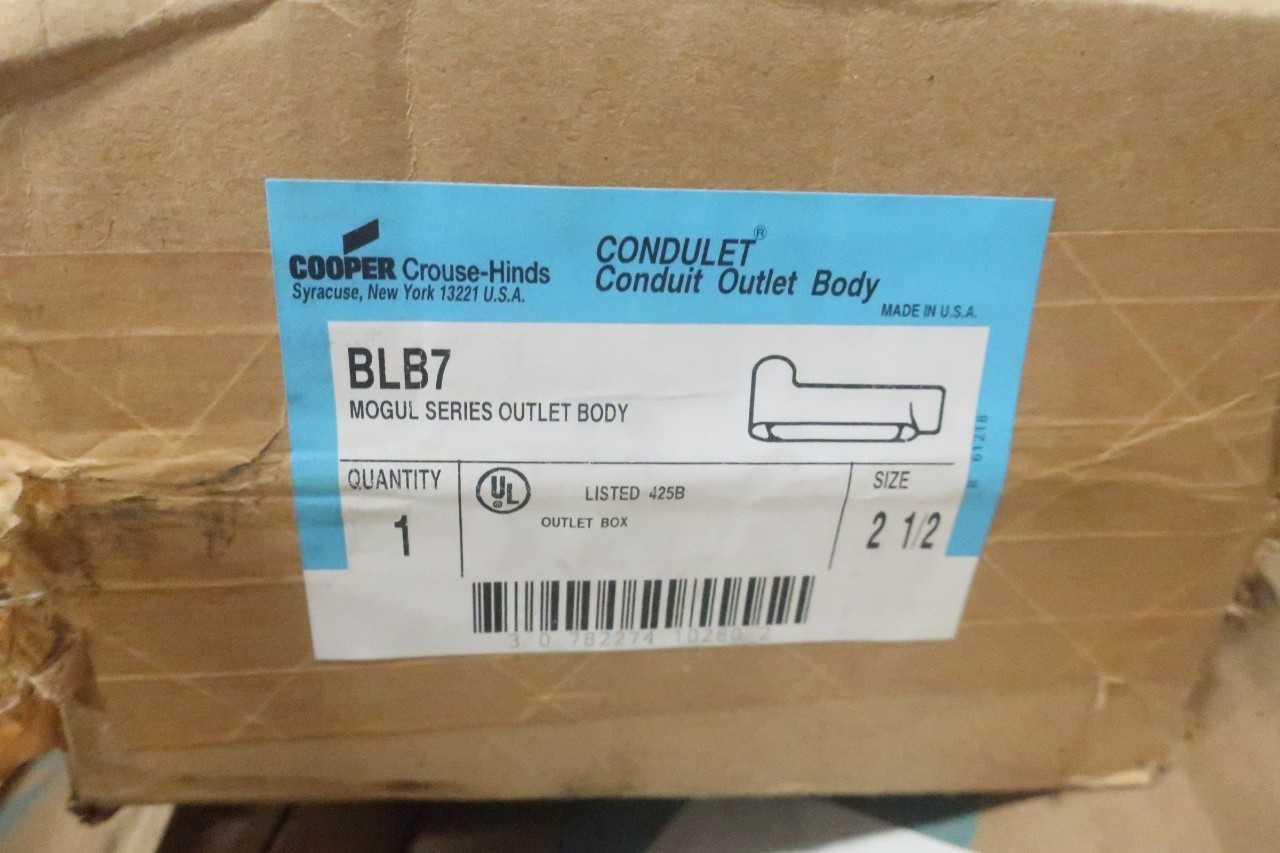 1 PALLET OF CROUSE-HINDS BLB7 MOGUL SERIES 2-1/2IN OUTLET - CONDUIT FITTING