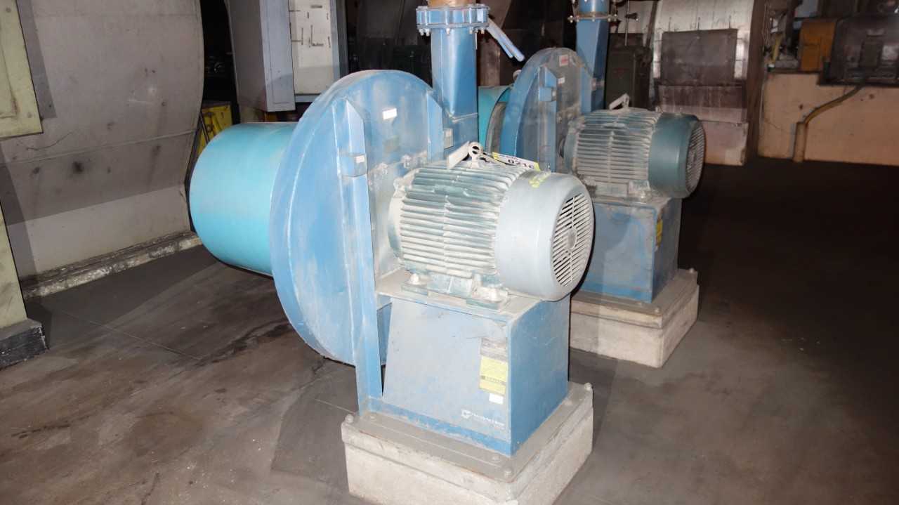 LOT OF 2 TWIN CITY R29 TBR 40HP 230-460V-AC FAN BLOWER - ELECTRIC MOTORS