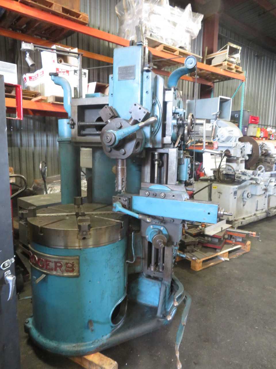 Rogers Model IT 36 Inch Turret Lathe with Side head and 5 position Turret - MACHINING ACCESSORIES & TOOLING