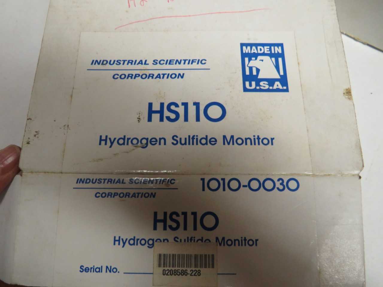 LOT OF 3 INDUSTRIAL SCIENTIFIC CORPORATION HS11O HS110 1010-0030 HYDROGEN SULFIDE MONITOR - ELECTRIC POWER TOOLS
