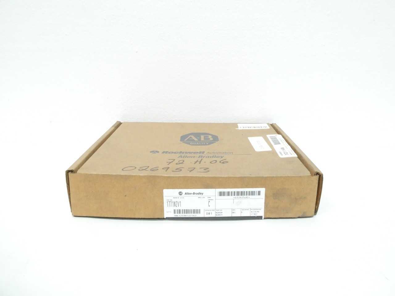 ALLEN BRADLEY 1771-NIV1 PLC-5 ANALOG INPUT MODULE SER C - AUTOMATION & CONTROLS