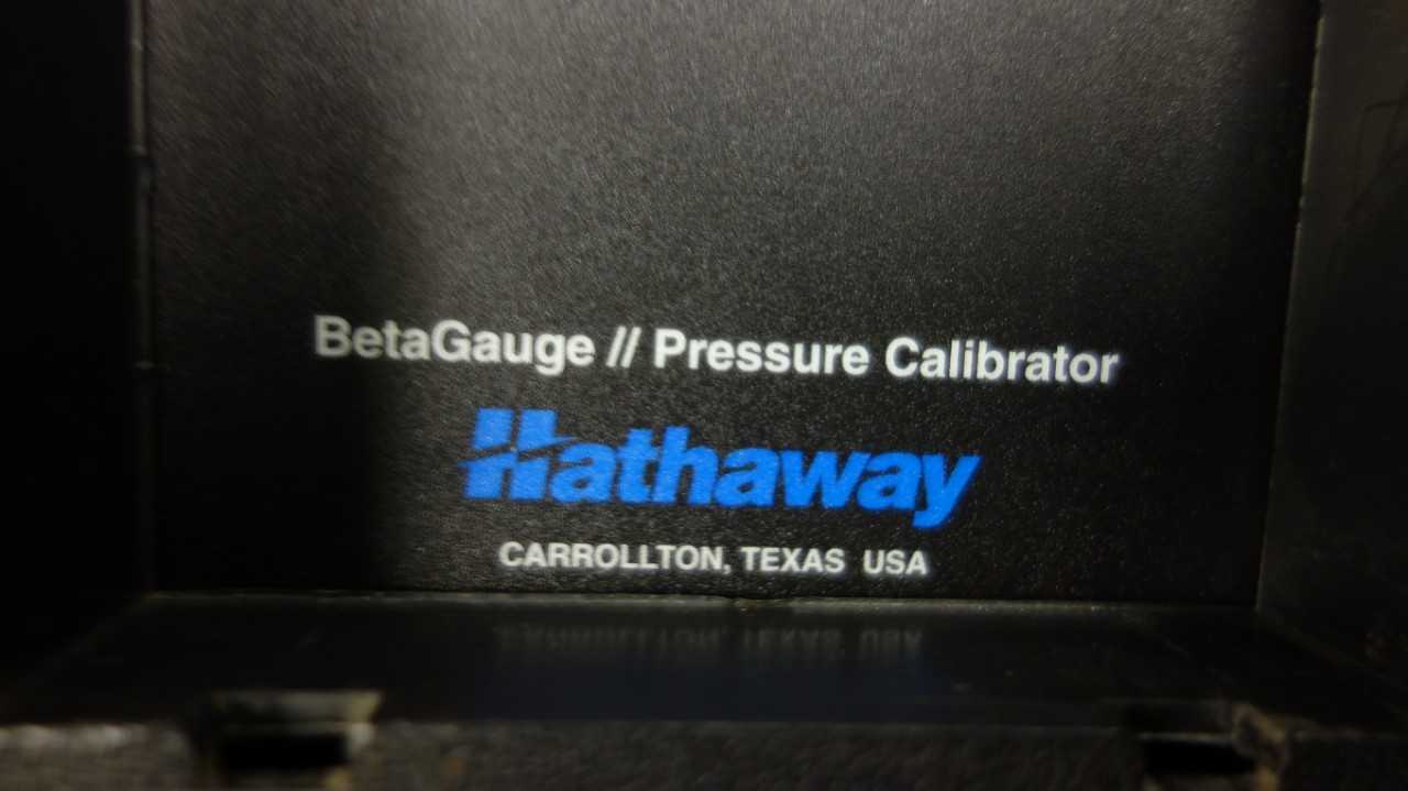 HATHAWAY BETA CALIBRATORS BETAGAUGE 2 CALIBRATOR W/ 6X PRESSURE MODULES - ELECTRICAL TESTING EQUIPMENT