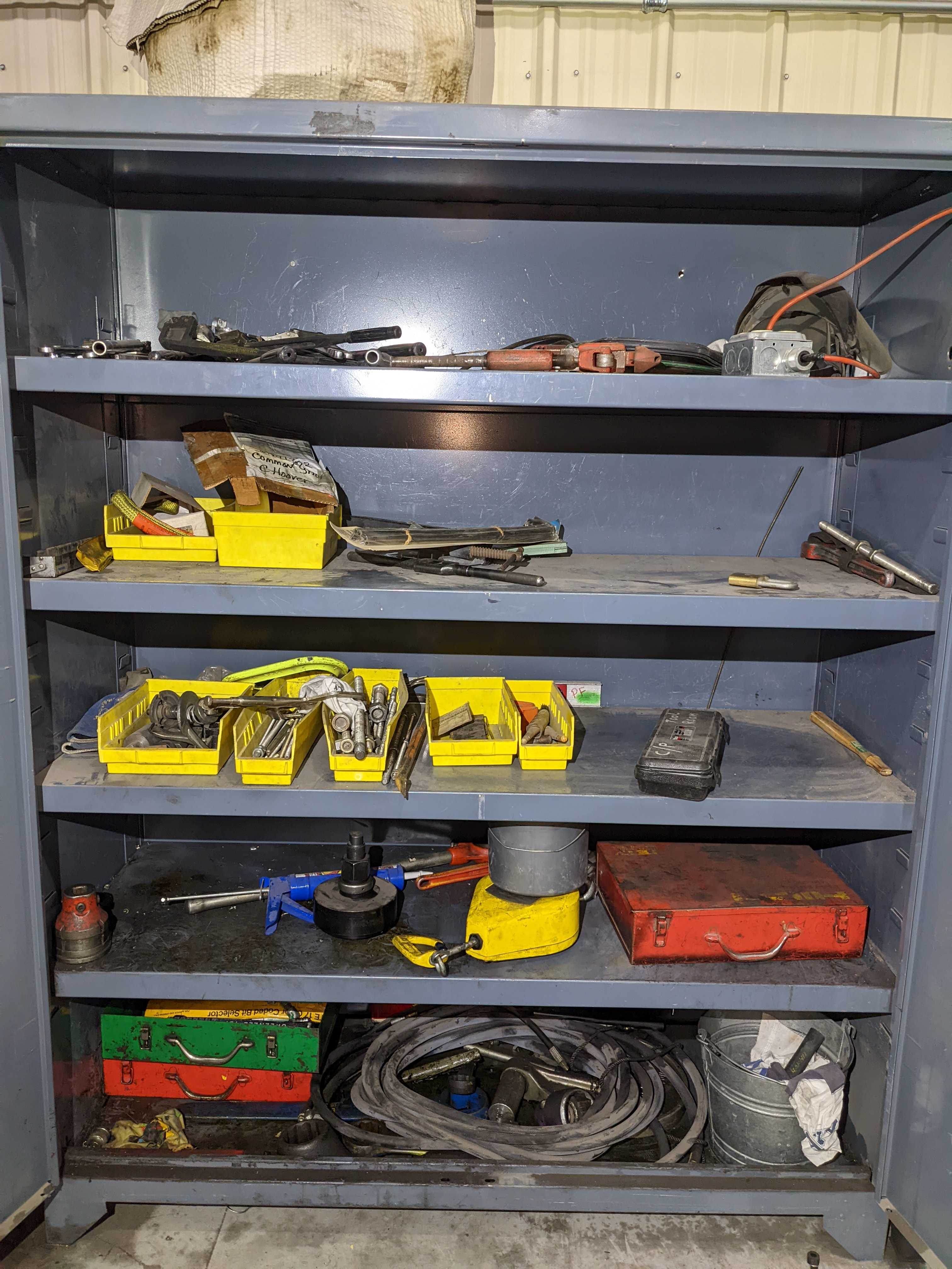 CABINET WITH CONTENTS - INDUSTRIAL PARTS