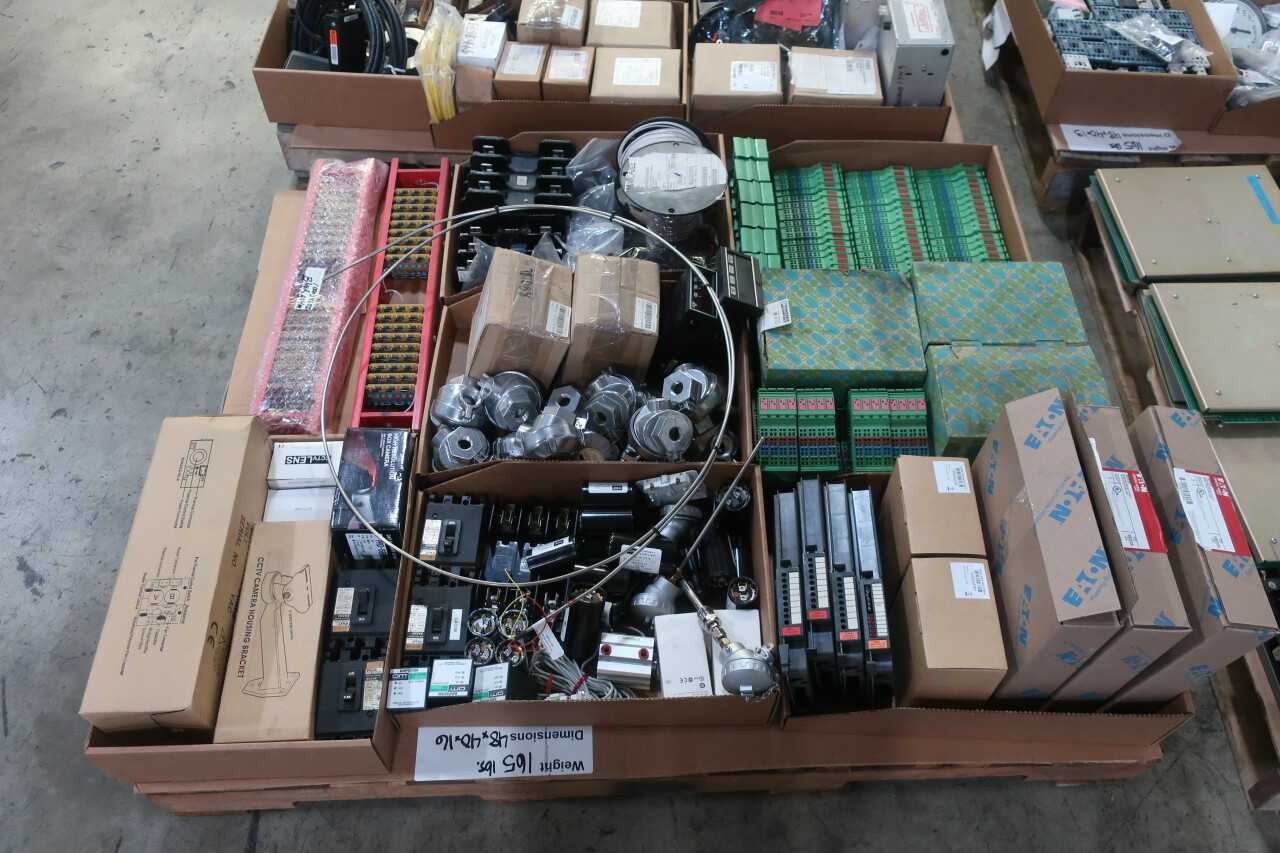 6 PALLETS OF ASSORTED ELECTRICAL COMPONENTS - ELECTRICAL COMPONENTS