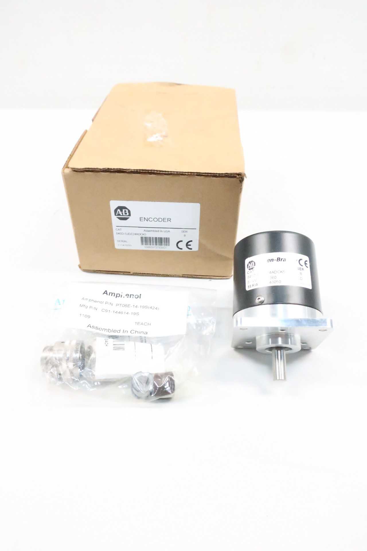 NEW ALLEN BRADLEY 845D-SJDZ24ADCK5 ENCODER 8-24V-DC SER B - AUTOMATION & CONTROLS