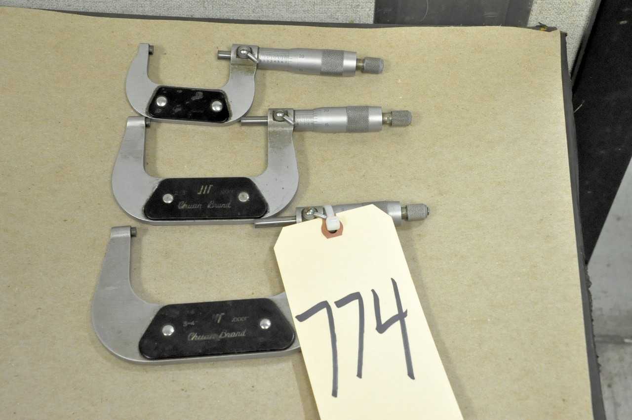 3 Various Outside Micrometers in 1 Group - ELECTRIC POWER TOOLS
