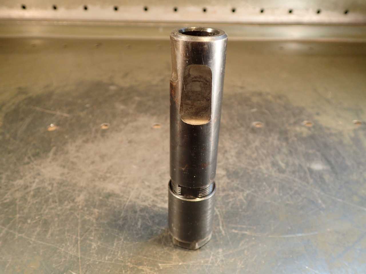 DA-100 Double Angle Collet Chuck: 1" Straight Extension Shank, 4.8" OAL - MACHINING ACCESSORIES & TOOLING