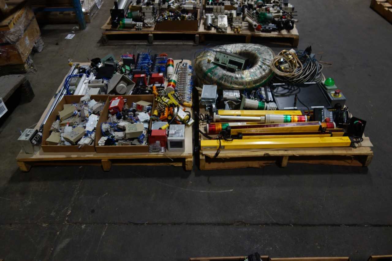 2 PALLETS OF ASSORTED ELECTRICAL CONTROLS - ELECTRICAL COMPONENTS