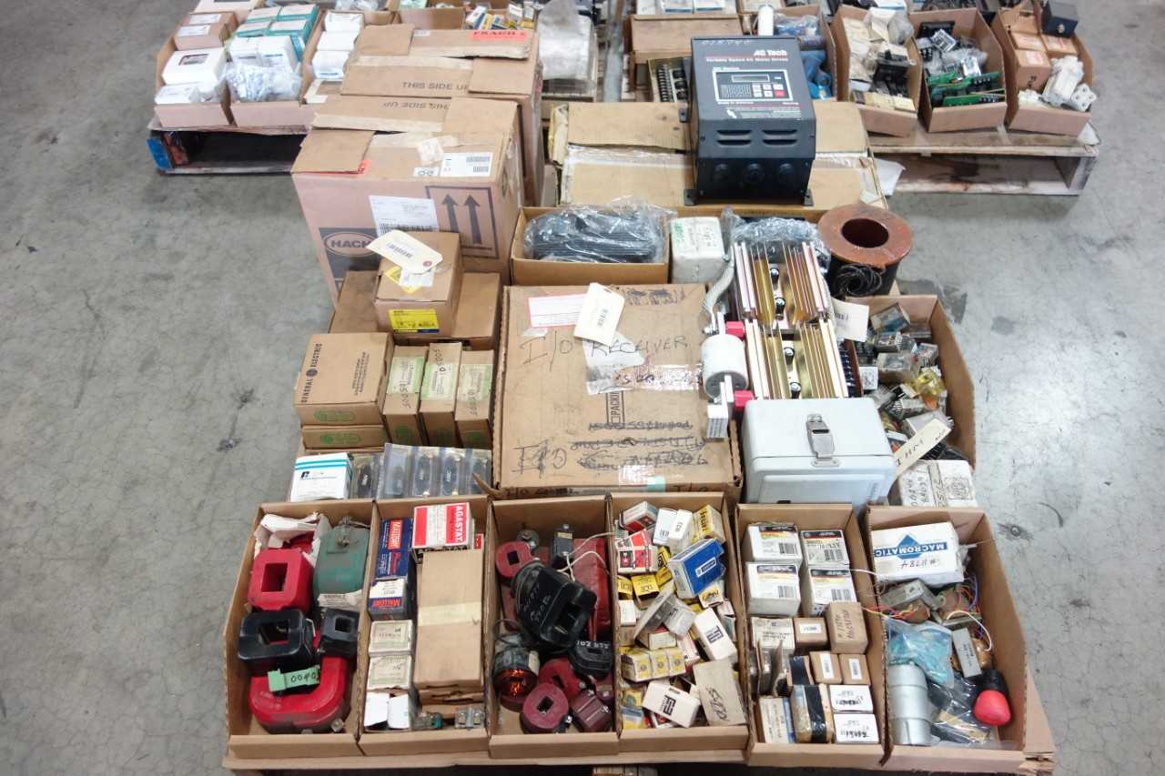 3 PALLETS OF ASSORTED ELECTRICAL - ELECTRICAL COMPONENTS