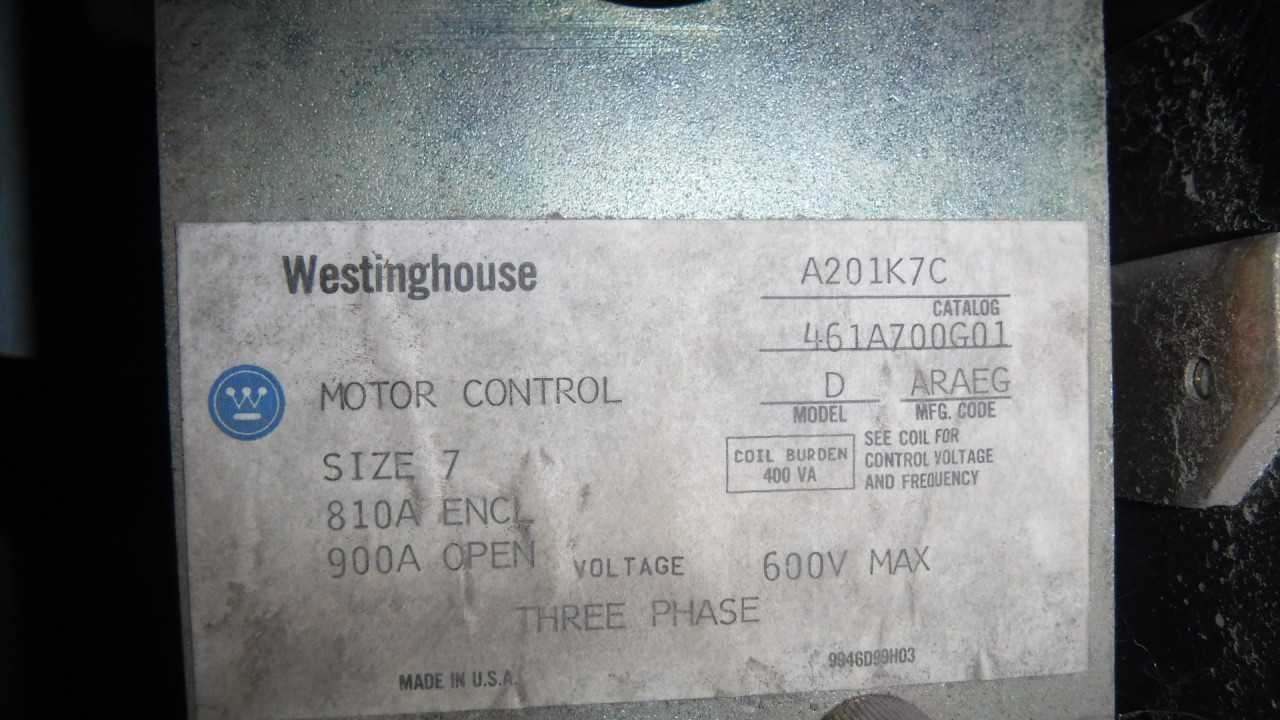 Size 7 Westinghouse Motor Control - MISCELLANEOUS