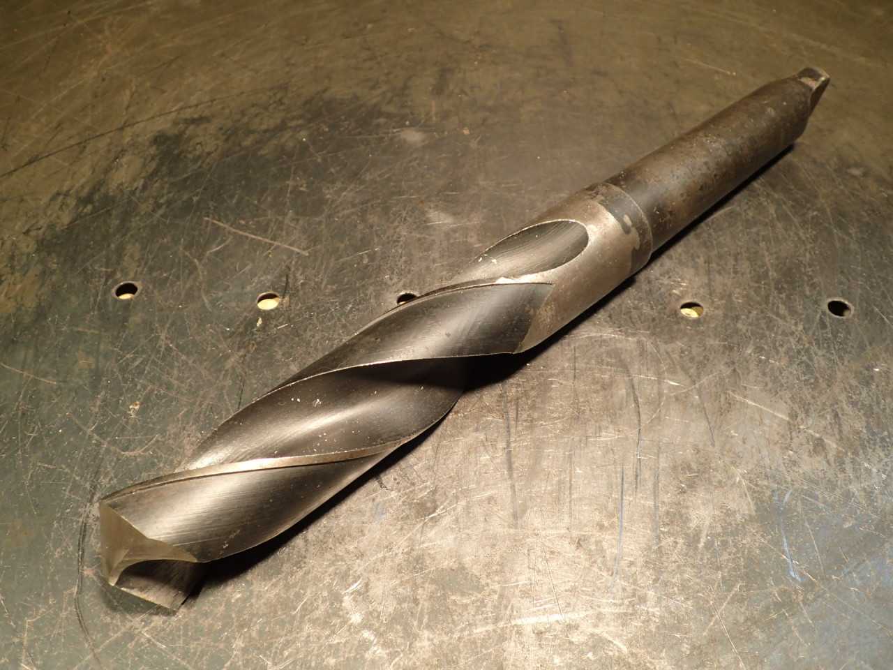 Vermont 1-7/16" 1.4375 HS Drill Bit: 5" Long Flutes Morse Taper #4 Shank MT4 4MT - WORKHOLDING