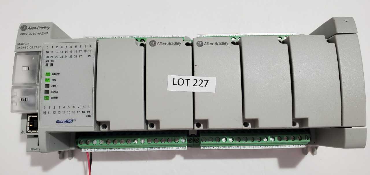 Allen Bradley Micro 850 2080-LC50-48QWB PLC - AUTOMATION & CONTROLS